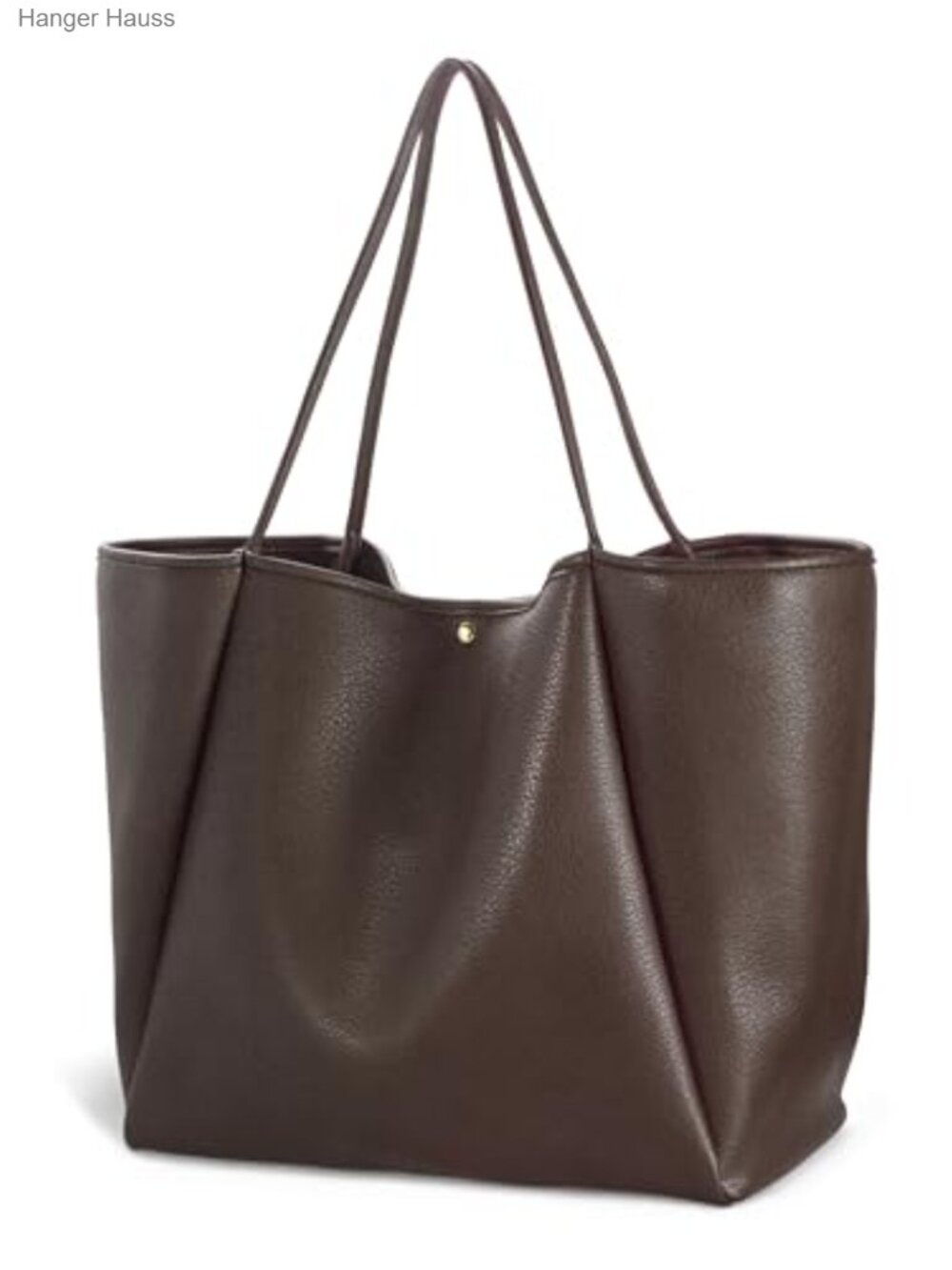 Oversize PU Leather Tote Women Weekender Bag Shopper Handbag Travel